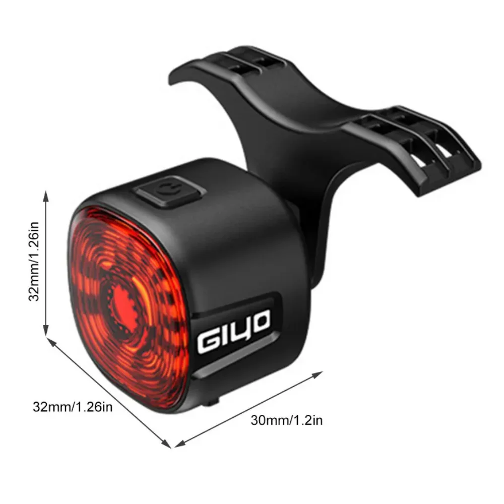 GIYO Cycling Taillights Smart/Normal Light MTB Road Bicycle Ip66 Waterproof Night Safety Tail Lights Lamp Riding Accessories