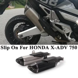 Slip On For HONDA X-ADV750 X-ADV 750 X ADV 750 2018 - 2024 Motorcycle Exhaust Muffler Escape Systems Tube Header Front Link Pipe
