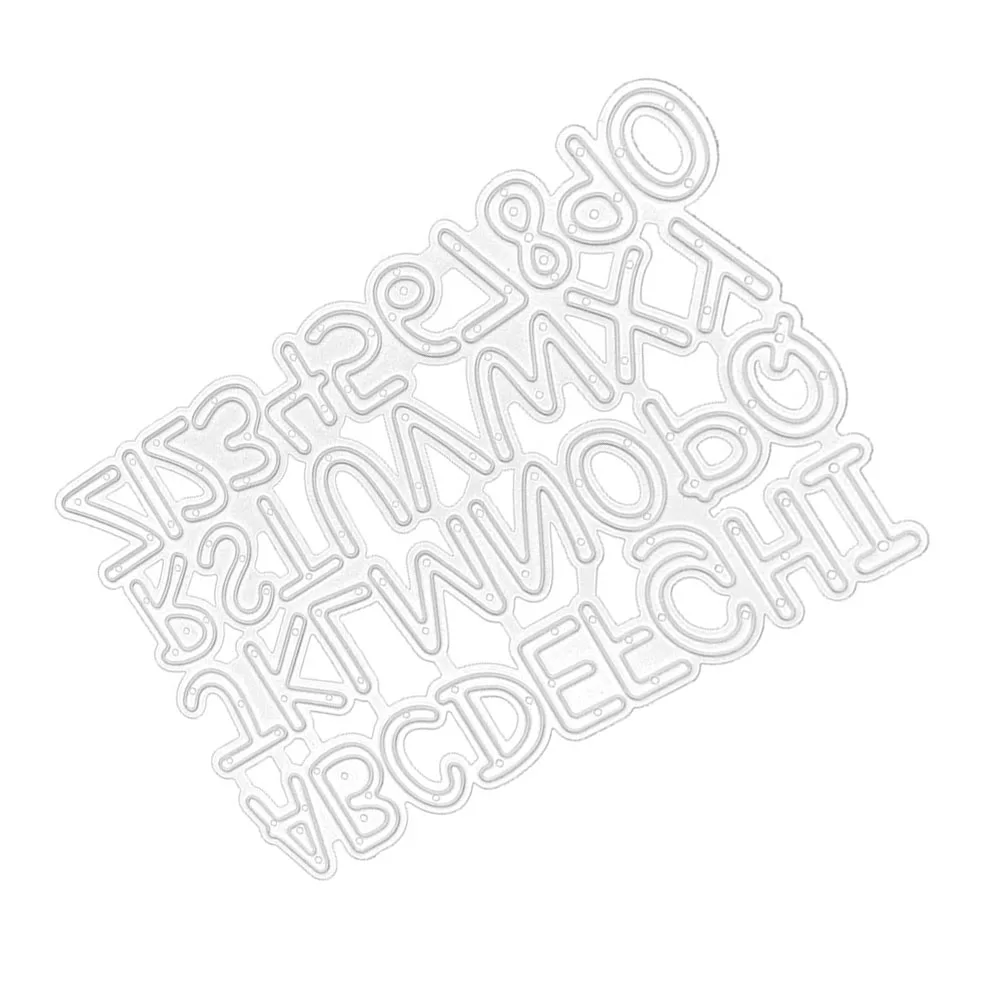 

Alphabet Die Cut Letter Knife Mold Carbon Steel Embossing Stencil Durable DIY Craft Making Tool for Children Decorative