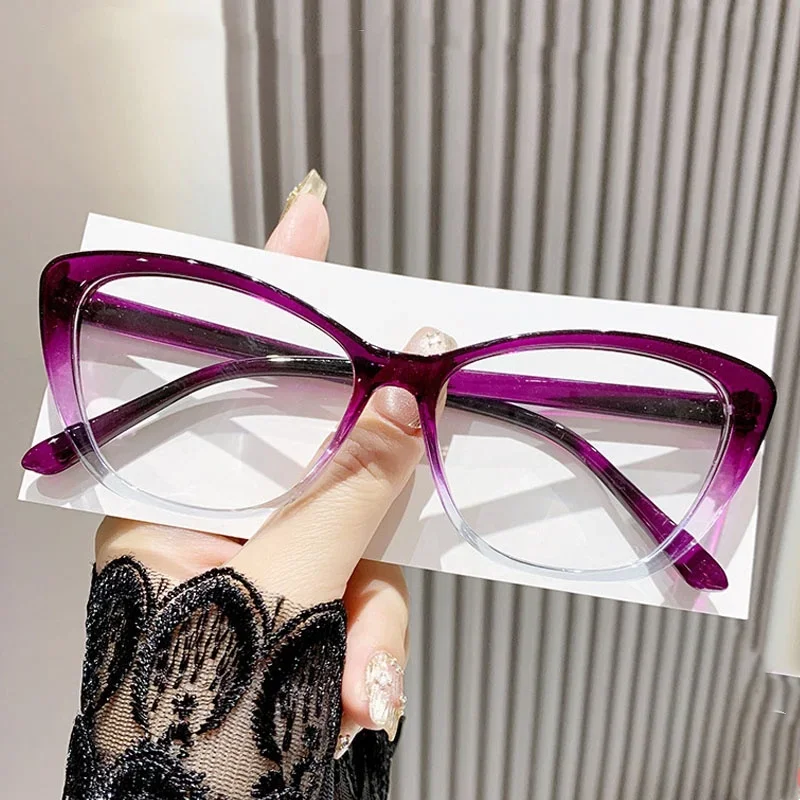 Women\'s New Style Finished Myopia Glasses Unisex Anti-blue Light Minus Diopter Eyewear Fashion Near Sight Eyeglasses 0-3.5-4.0