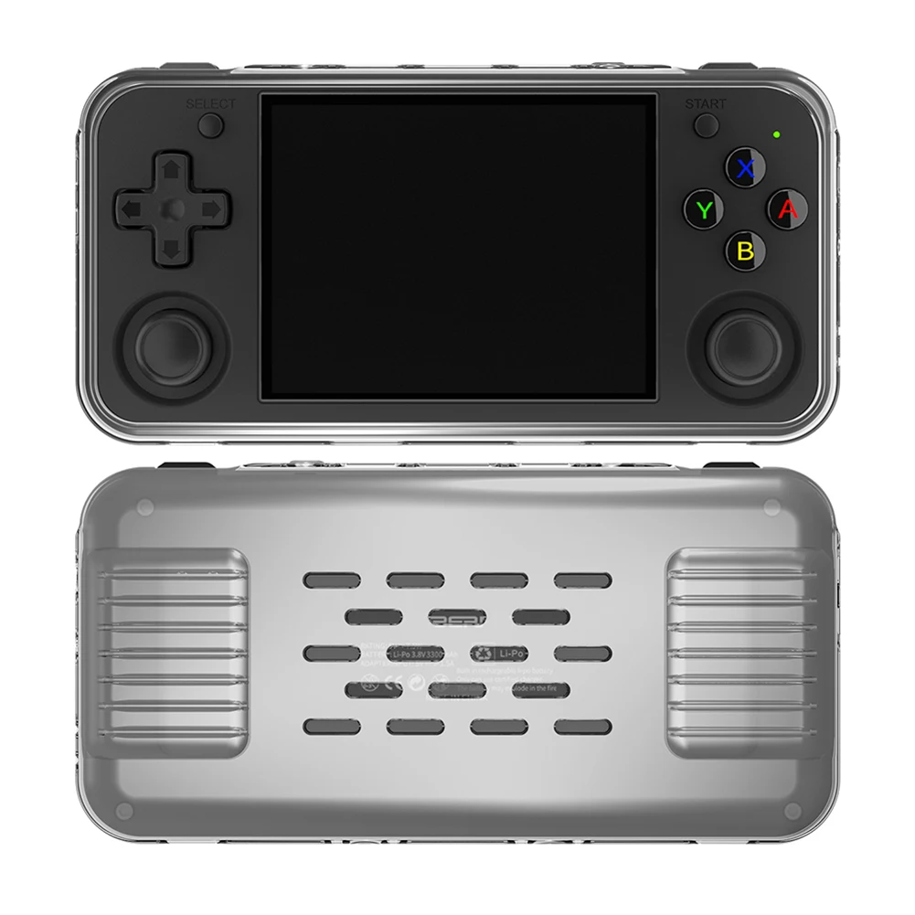 Pour ANBERNIC RG35XX H étui en TPU transparent anti-rayures coque de Console portable souple manchon de Console de jeu léger accessoires de jeu
