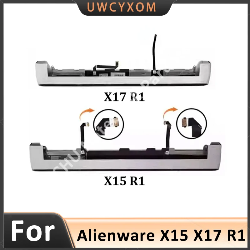

98%NEW Replacement Case White Hinge Clutch Cover For Alienware X17 X15 R1 005G34 050XP3 Air Outlet Cooling Shell With Lamp
