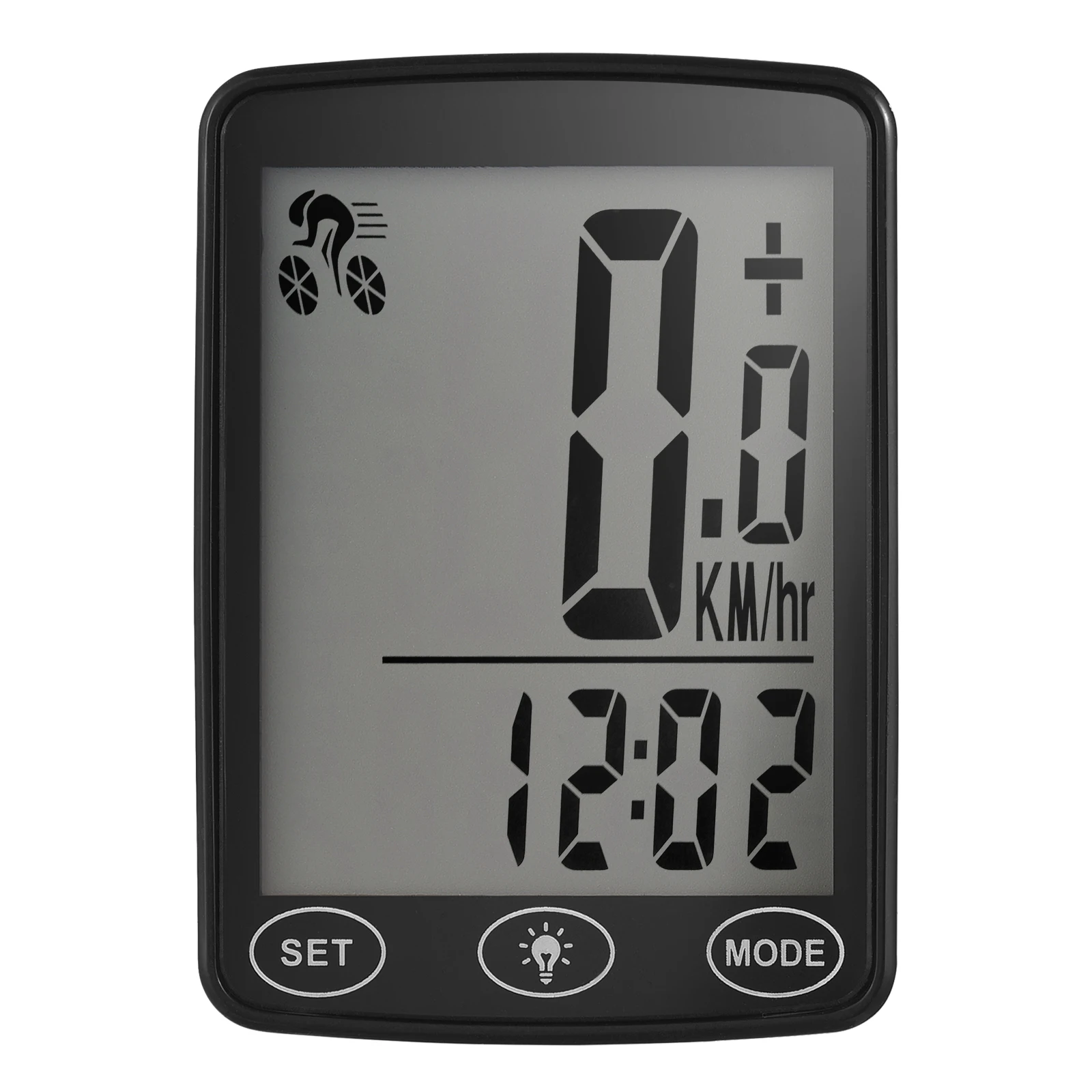 Waterproof Bike Computer with LED Backlight Bicycle Speedometer Odometer Calorie Counter and Temperature Display