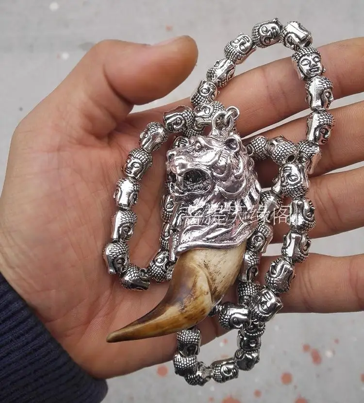 Free shipping bear tooth pendant pendant big cat teeth animal teeth animal domineering jewelry evil safe