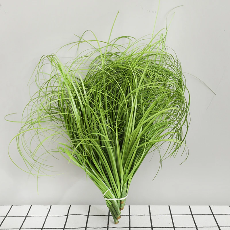 New Fake Greenery Artificial Onion Grass Faux Pampas Tropical Plants Indoor Simulation Reed Wheat Grass Outdoor DIY Decoration