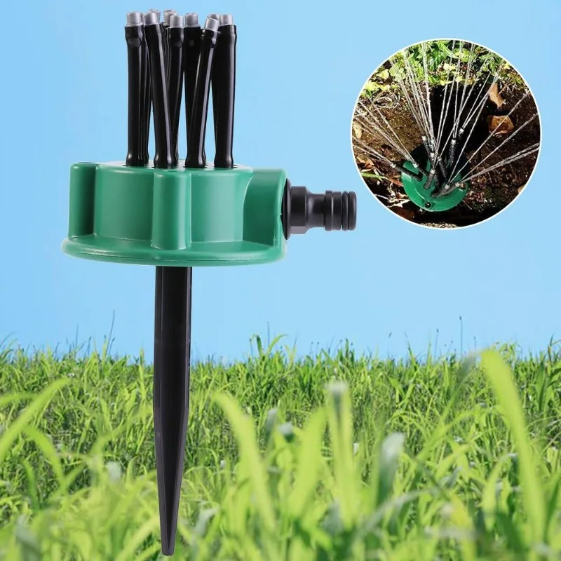 For 360 Degree Automatic Garden Sprinklers Watering Grass Lawn Rotary Nozzle Rotating Water Sprinkler System Garden Supplies Spr view 3