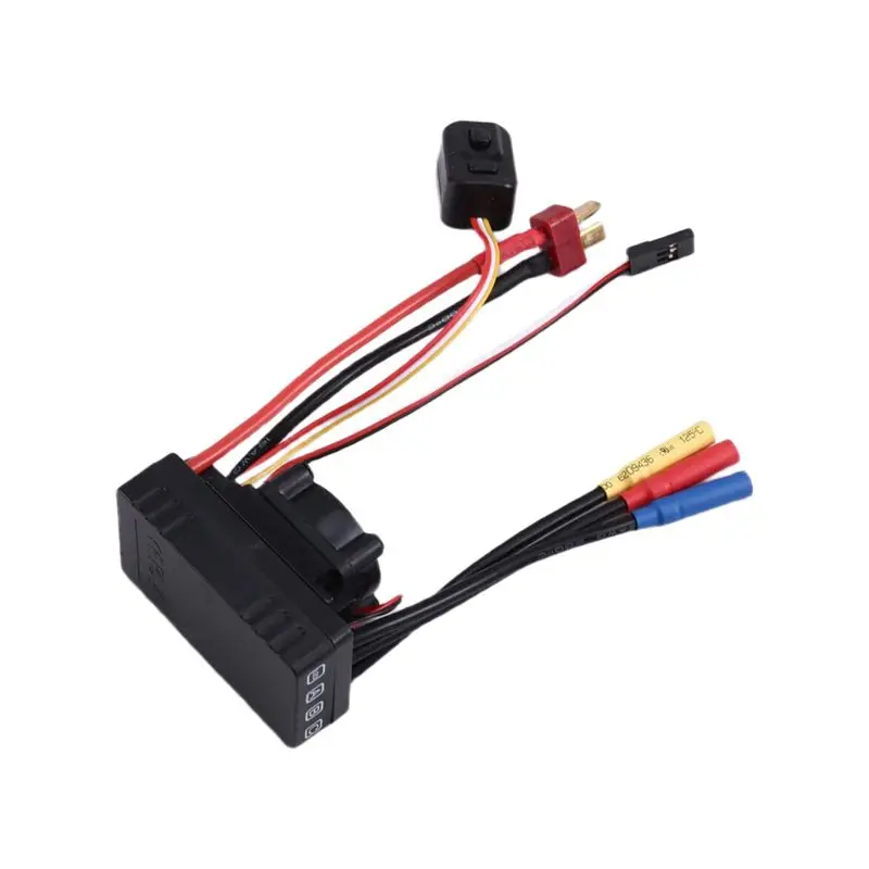 Excellent-Brushless ESC 60A Waterproof Sensorless T Plug 2-3S For 1/For 10 For 1/For 12 For 1/For 14 For 1/For 16 RC Car F540 36