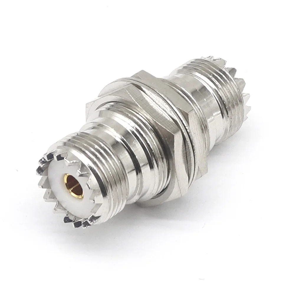 UHF-KKY coaxial high frequency adapter all copper SL16KKY M female UHF female to female with nut gasket