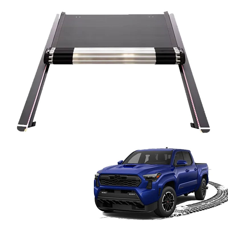 

4X4 Pickup Truck Aluminum Accessories Retractable Waterproof Roll Up Tonneau Cover For toyota Tacoma hilux