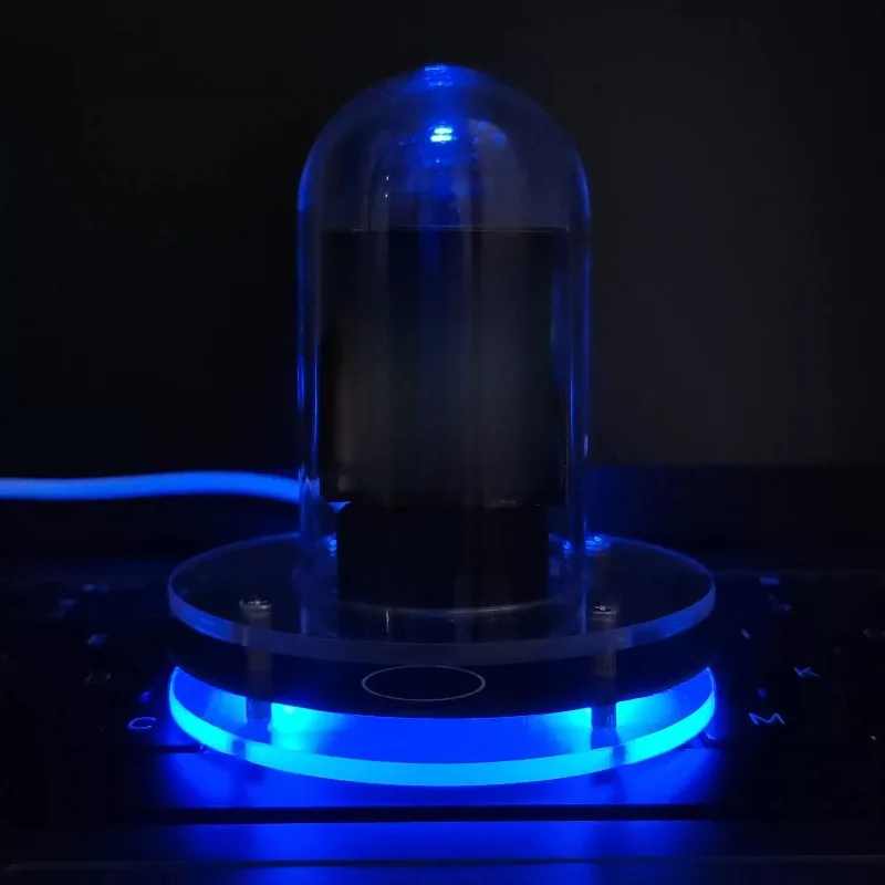 New cross-border, quasi-glow tube clock smart WIFI automatic update digital desktop ornament