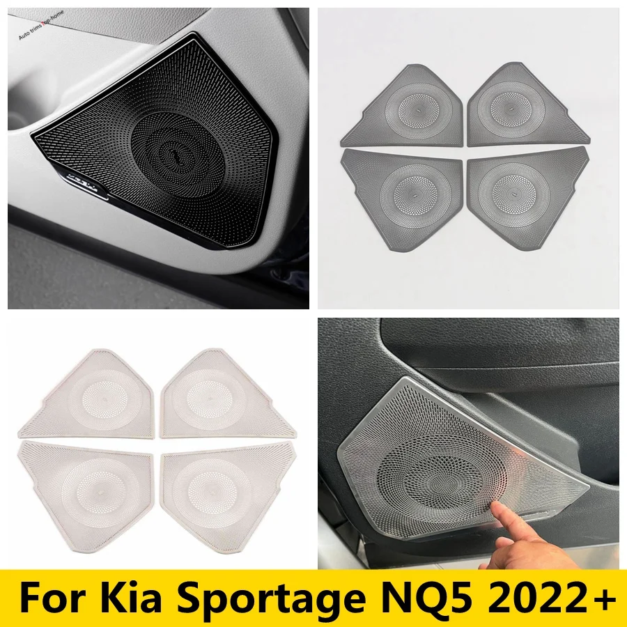 Side Inner Door Stereo Speaker Audio Sound Loudspeaker Cover Trim Fit For Kia Sportage NQ5 2022 2023 Interior Car Accessories