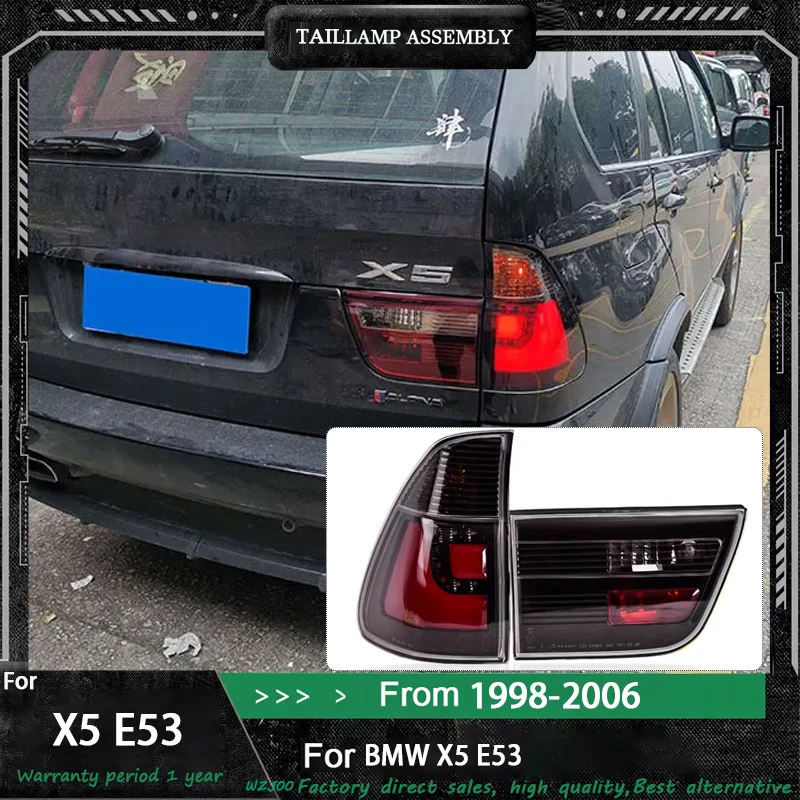 

Стайлинг автомобиля задние фонари для BMW X5 E53 1998 1999 2000 2001-2006 новый стиль полный светодиодный динамический указатель поворота задний фонарь в сборе