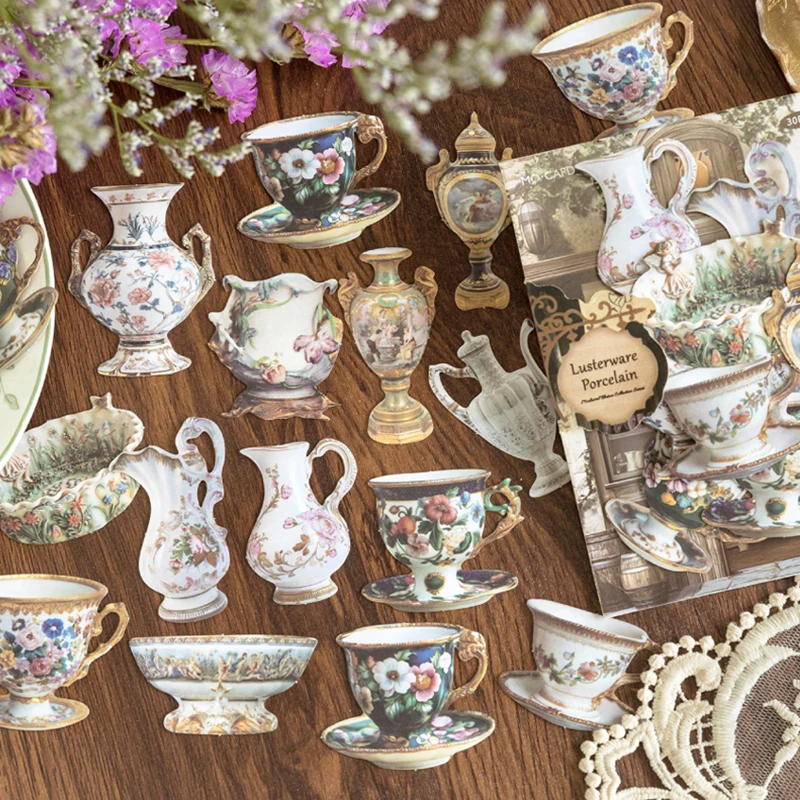 

White Vellum Hollowed Out Hard Card Stickers Medieval Collections Gallery Series stationery supplies scrapbooking stickers