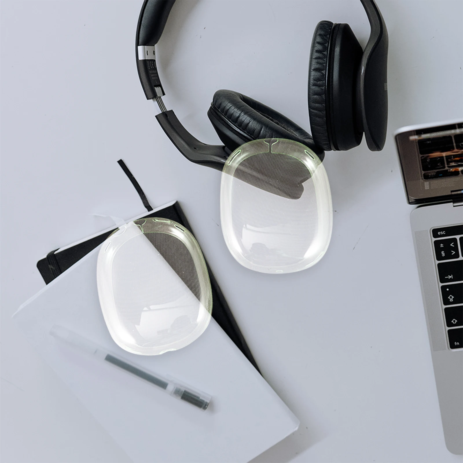 

Headphone Silicone Cover Transparent Soft TPU Protector Sweat Resistant Wireless Headphone for Universal