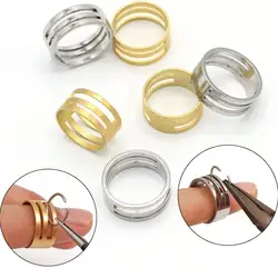 Stainless Steel Copper Jump Ring Opening Closing Finger Jewelry Tools Round Circle Bead Plier For DIY Jewelry Making Tool