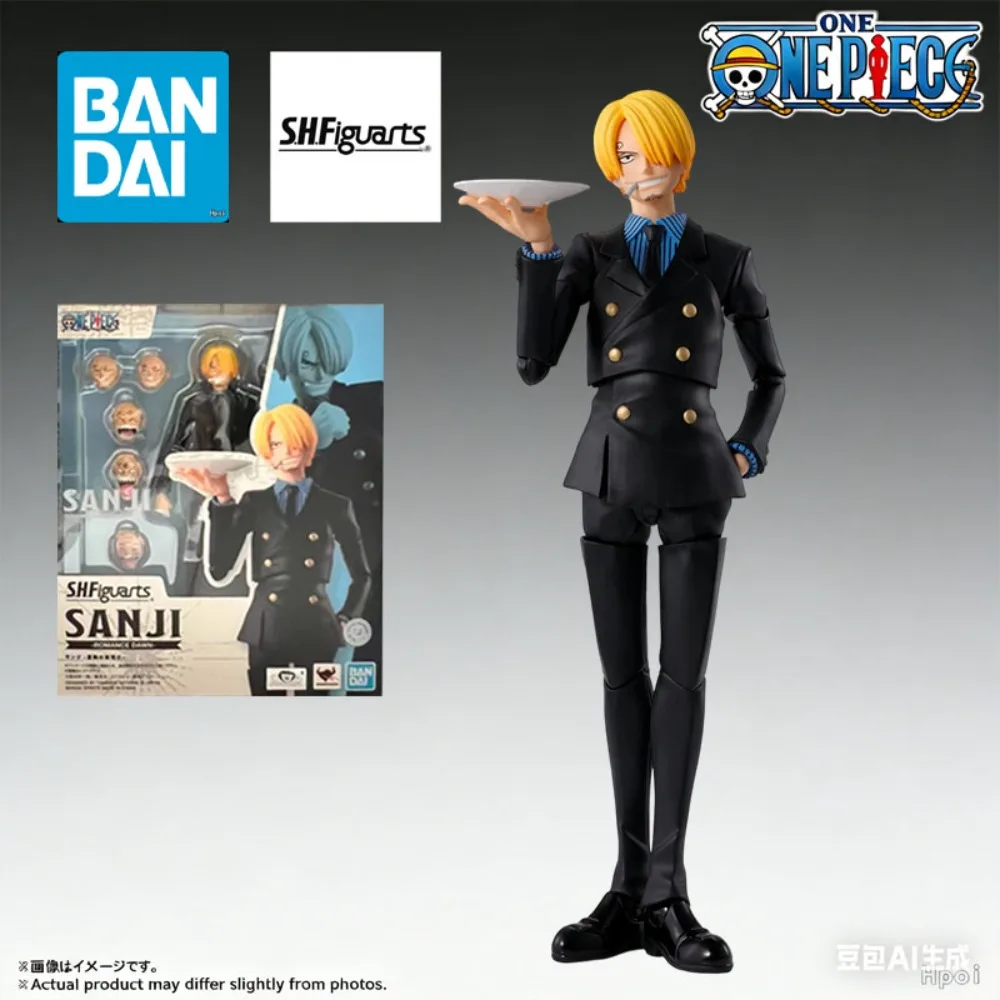 

Фигурка BANDAI S.H.Figuarts Sanji - One Piece: The Dawn of Adventure, классический стиль раннего периода истории, подвижная, со сменными лицами и руками.