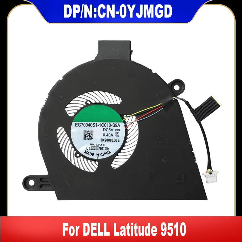 

Новый оригинальный охлаждающий вентилятор 0YJMGD для ноутбука Dell Latitude 9510, YJMGD CN-0YJMGD, охлаждающий вентилятор, радиатор высокого качества, протестированный
