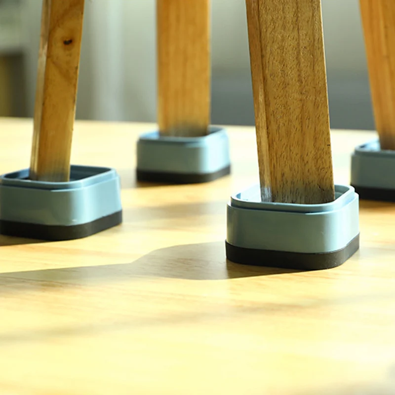 4PCS Furniture Risers Heavy Duty Sofa Riser Nonslip Bottom Adjustable Table Risers Stackable Bed Lifter Furniture Accessories