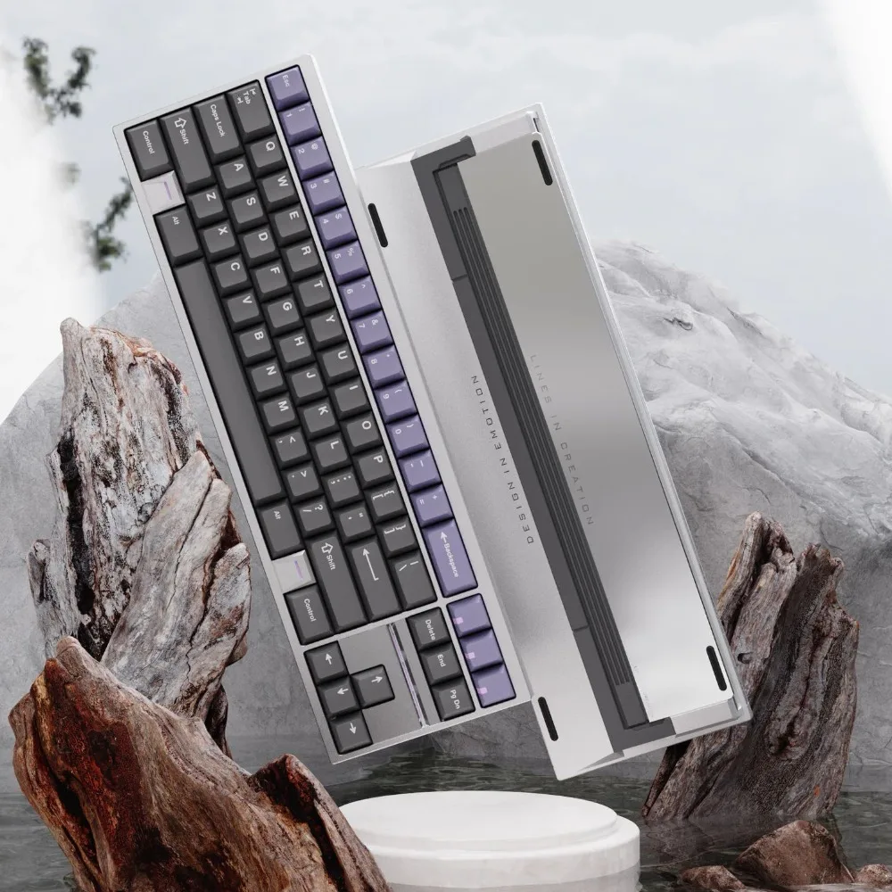 

GDK Lab NV70 Mechanical Keyboard Kit Wireless Tri-mode Gasket Hot Swap Aluminum CNC Custom Office Gaming Mechanical Keyboard Kit