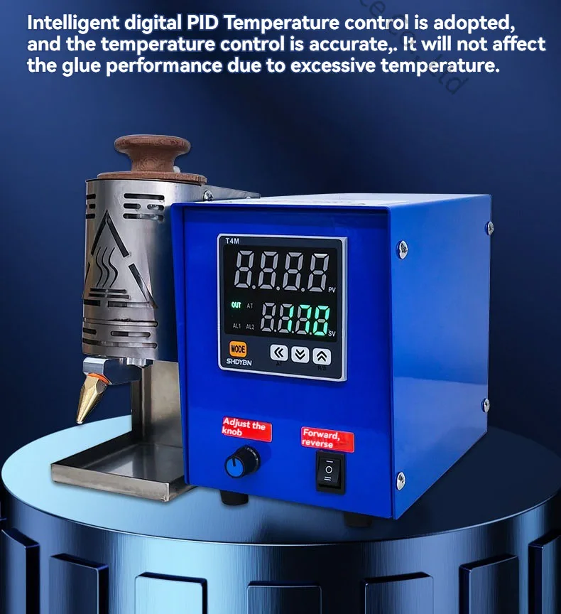 8/10/15mm Hand Push Hot Melt Glue Machine, Glue Coating Machine Gift Box Leather Frame, Electric Glue Dispensing Machine