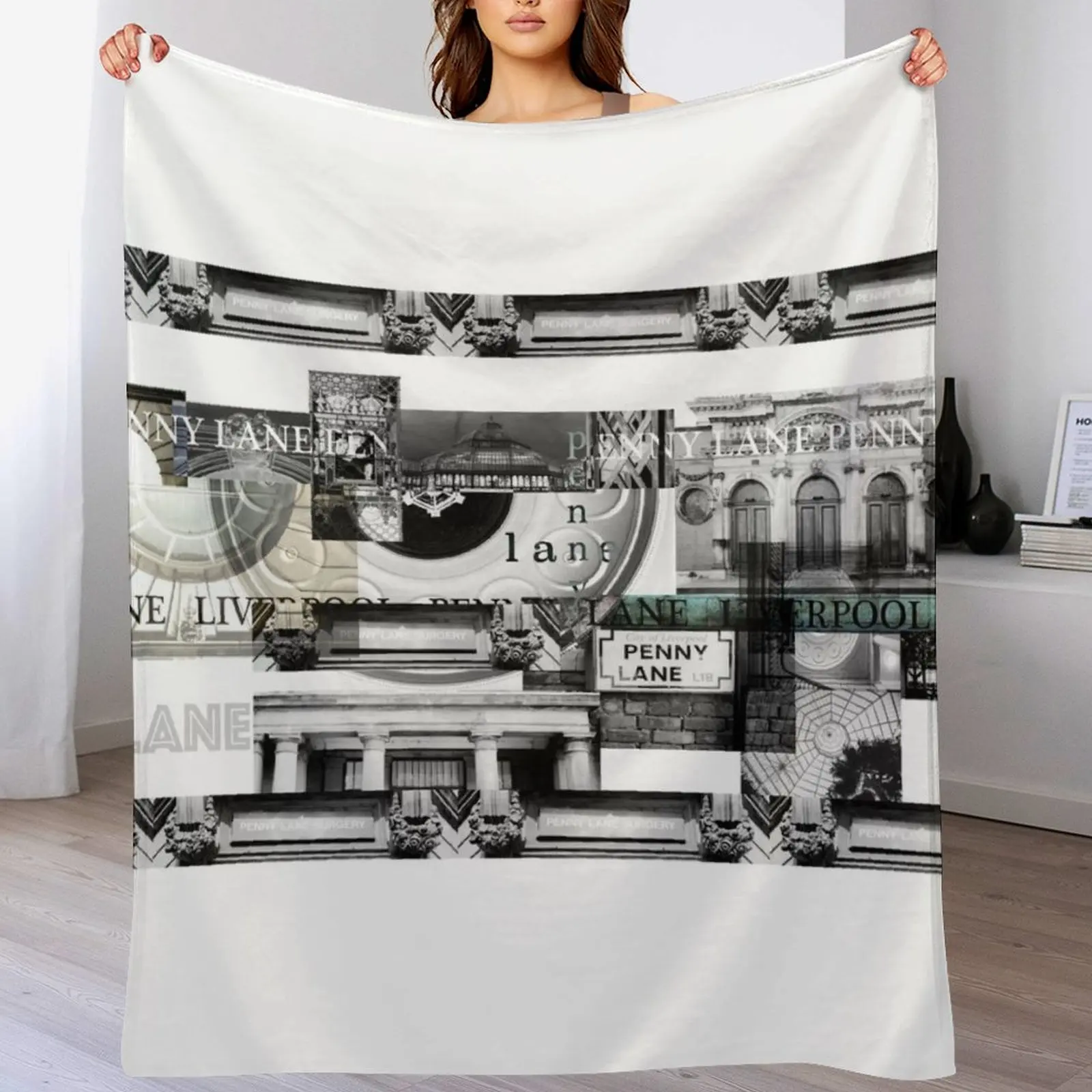 

Penny Lane Throw Blanket Stylish Couch Blanket for Home Living Room