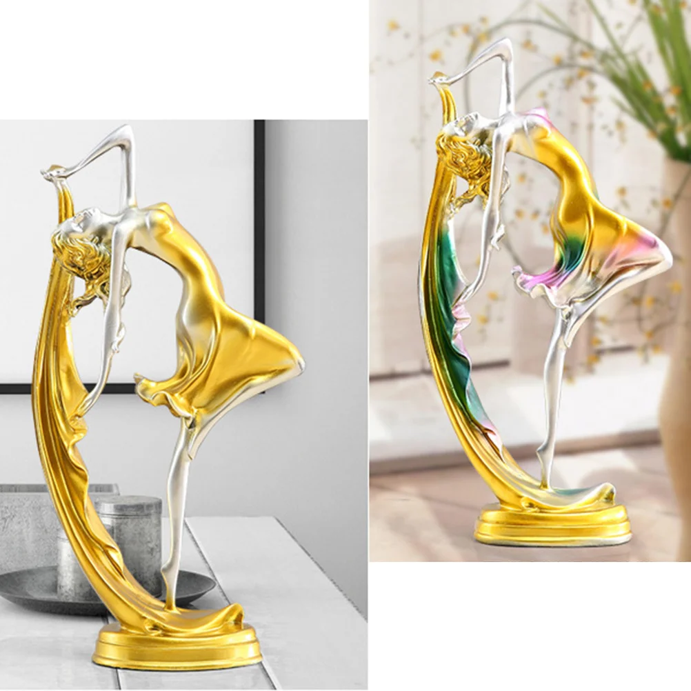 

Dancer Figurines Statue Resin Sculpture Home Decor Ornament Crafts Desktop