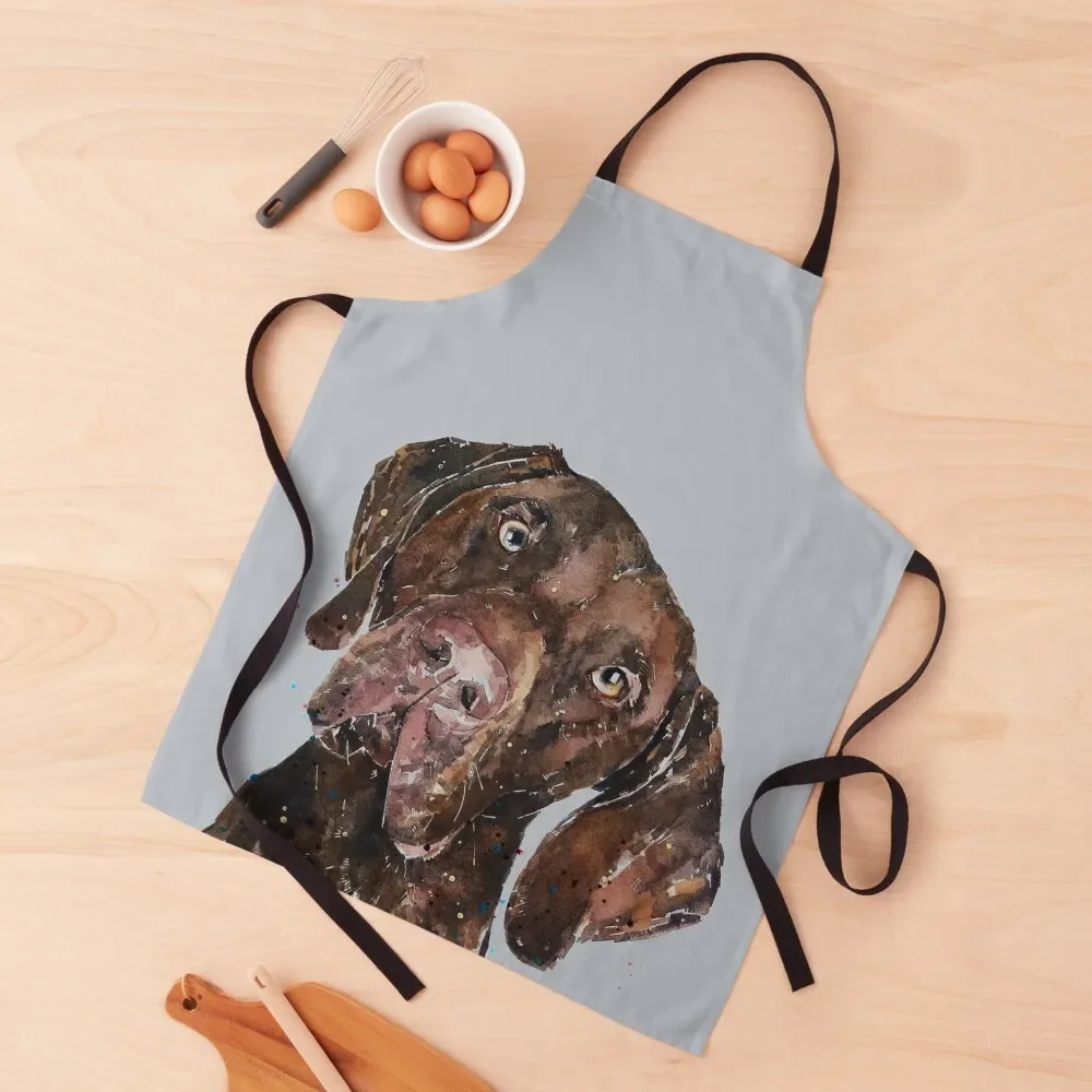 

German Shorthaired Pointer Watercolour Art,German Shorthaired Pointer Art,German Shorthaired Pointer,GSP Art Apron