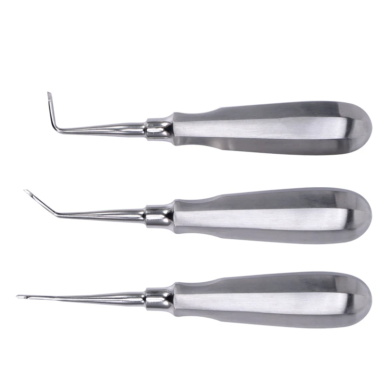 Stainless Steel Dental Broken Crown Tools Stright Curved Crown Spreader Remover Plier Root Elevators Dentist Surgical Instrument
