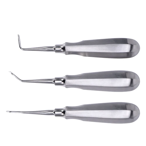 Imagen 2 del producto Herramientas de corona rota Dental de acero inoxidable, esparcidor de corona curvada recta, alicates removedores, elevadores de raíces, instrumento quirúrgico para dentista