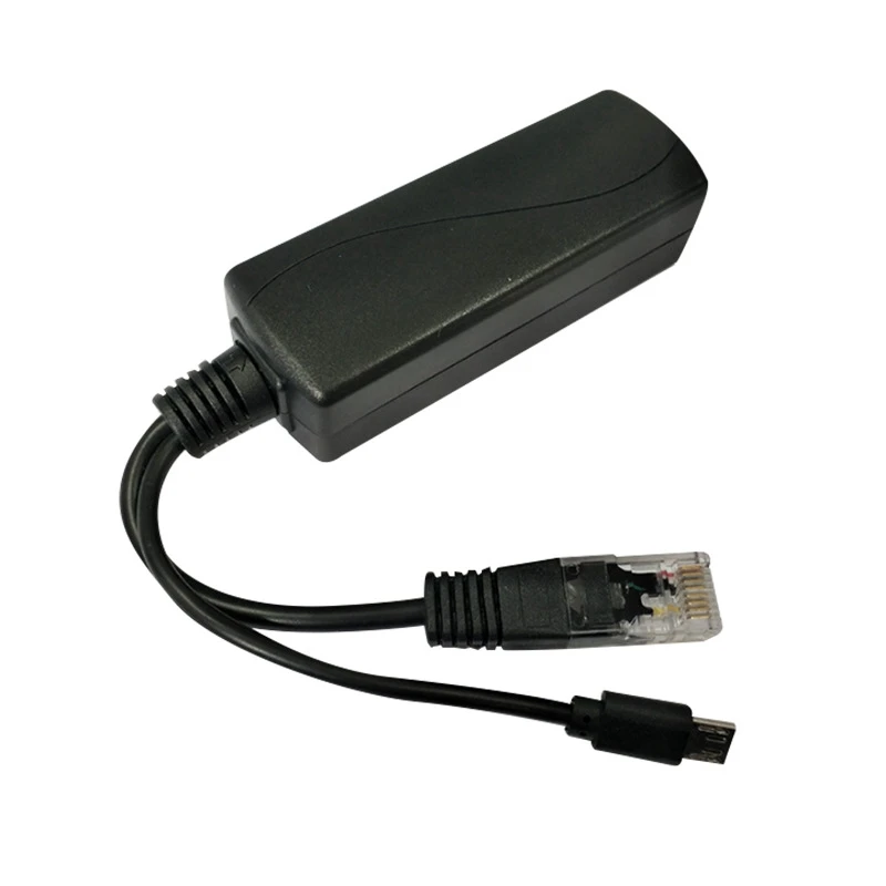 Poe الفاصل مع 2x مايكرو usb ، 48 فولت إلى 5 فولت 2a/3a ، usb صغير امدادات الطاقة ، مع شحن الهواتف الذكية