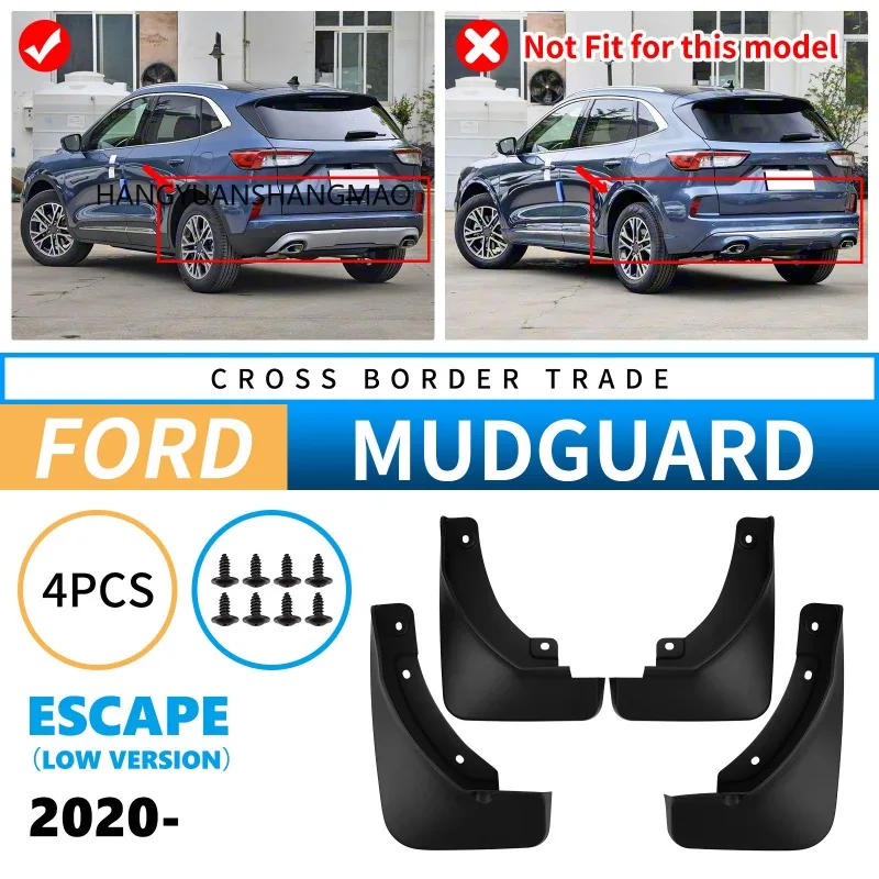 FOR Ford KUGA Escape CX482 2020-2023 Mudguards Fender Mudflaps Car Accessories Mud Flap Guard Splash Mudguard Front Rear 4p
