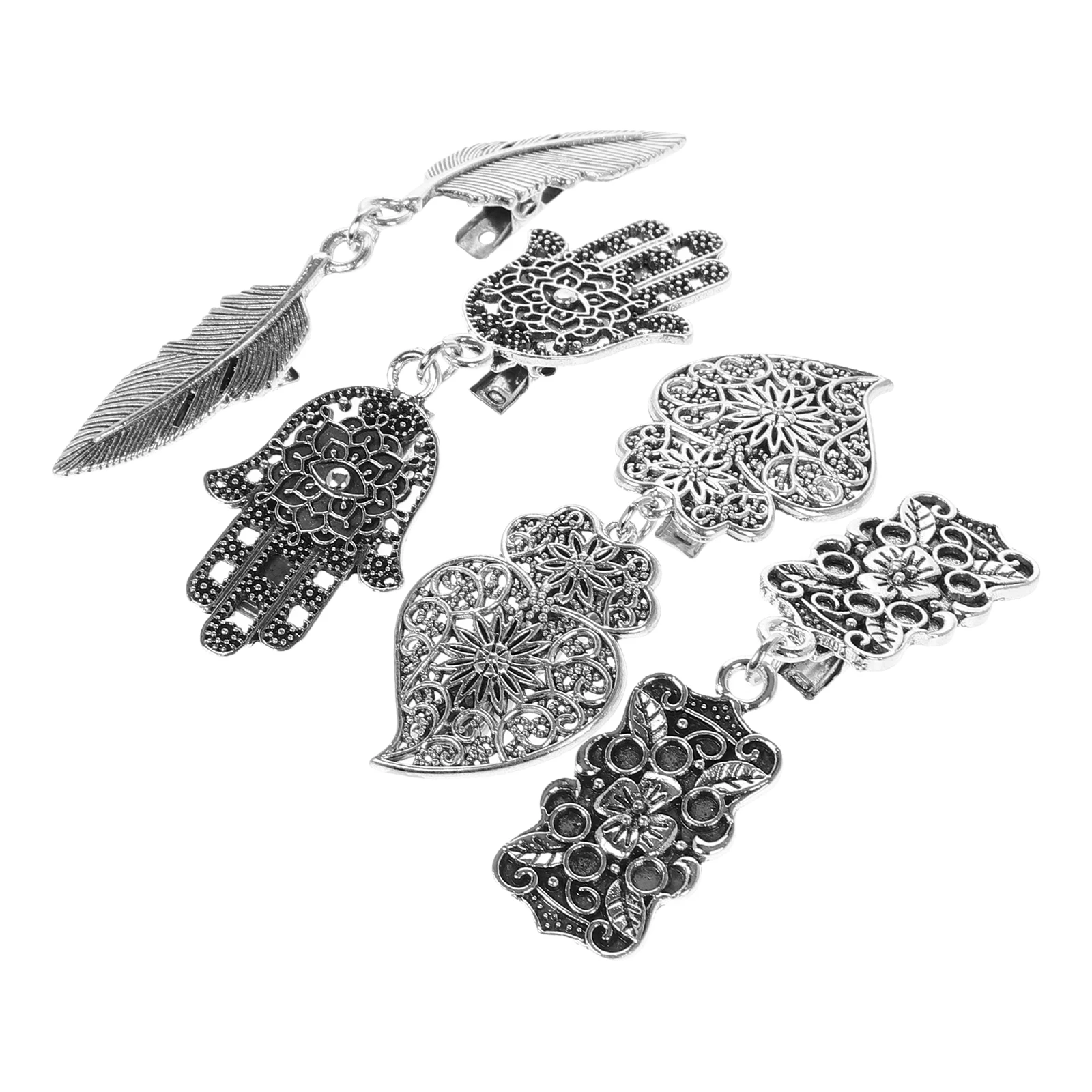 

4pcs For Women Shawl Clasps Cardigan Clips Dress Cincher Clothing Closure Anti-Gaping Zinc Alloy Brooch Clips