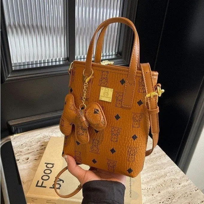 

Роскошная винтажная сумка-ведро с монограммой, регулируемая сумка через плечо, модная повседневная сумка для женщин