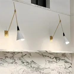 Magari Wall Light LED Athena Caldernne lamp Foldable Arm copper Wall lamp Kitchen Island lamp Sofas Cafe beside reading lamp