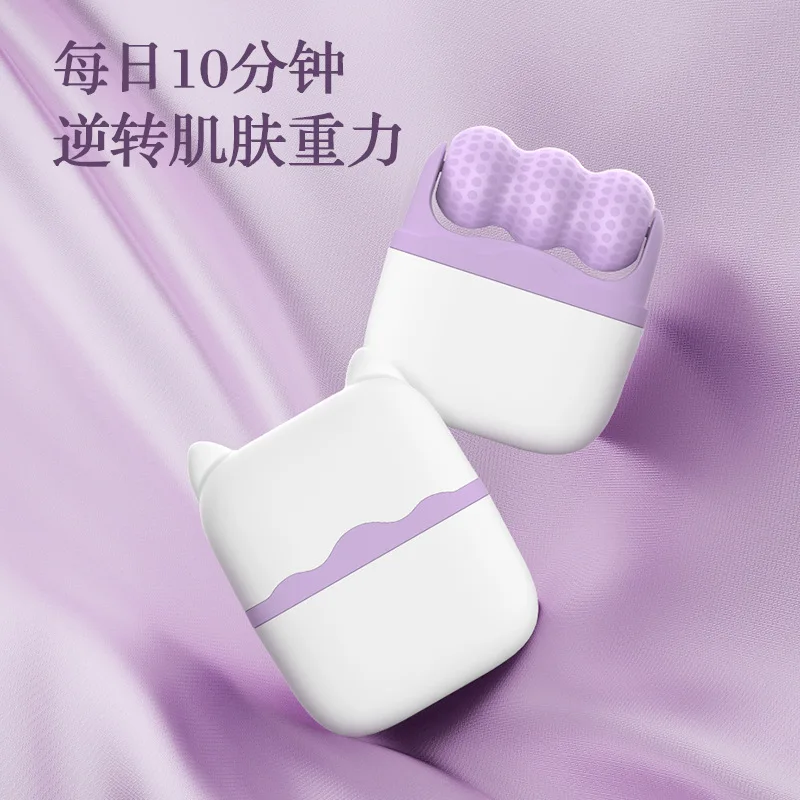 

Cold Compress Device with Dual Head Rollers Two in One Ice Massage Device for Relieving Edema Cooling Multi Functional Massager