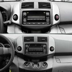 1Pair Car Center Instrument Cluster Finish Panel Trim 55412-42060 55413-42070 For Toyota RAV4 2006 2006-2012 Dash Frame