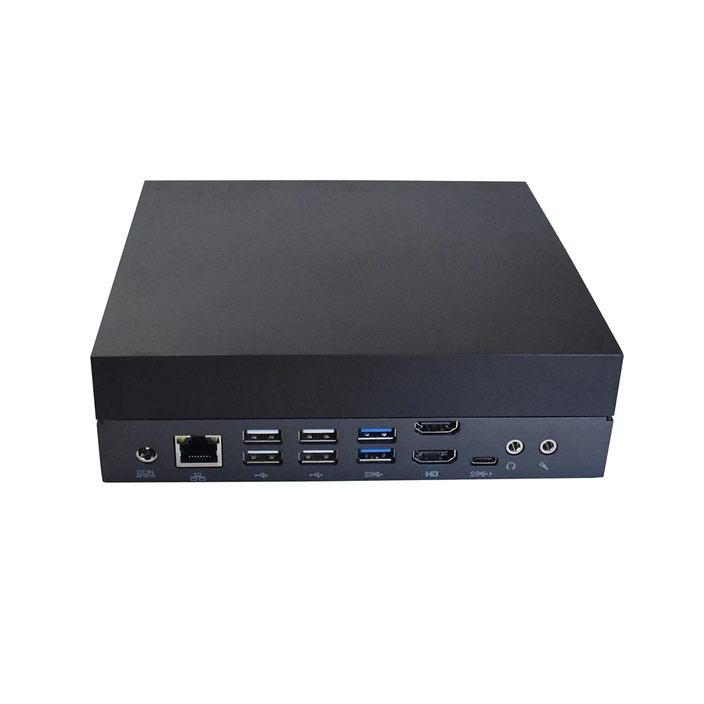 HUNSN Mini PC,HTPC,Small Server,Desktop Computer,BA05/BA05f,MX450 GDDR6 2G Graphic/GTX1060 4G,2HD,Type-C,8USB,TPM2.0