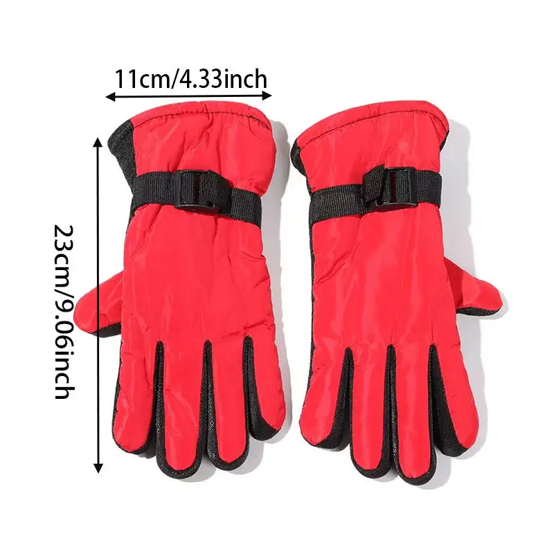 New Children Kids Winter Snow Warm Gloves Boy Girls Ski Snowboard Windproof Waterproof Thicken Keep Warm Winter Must