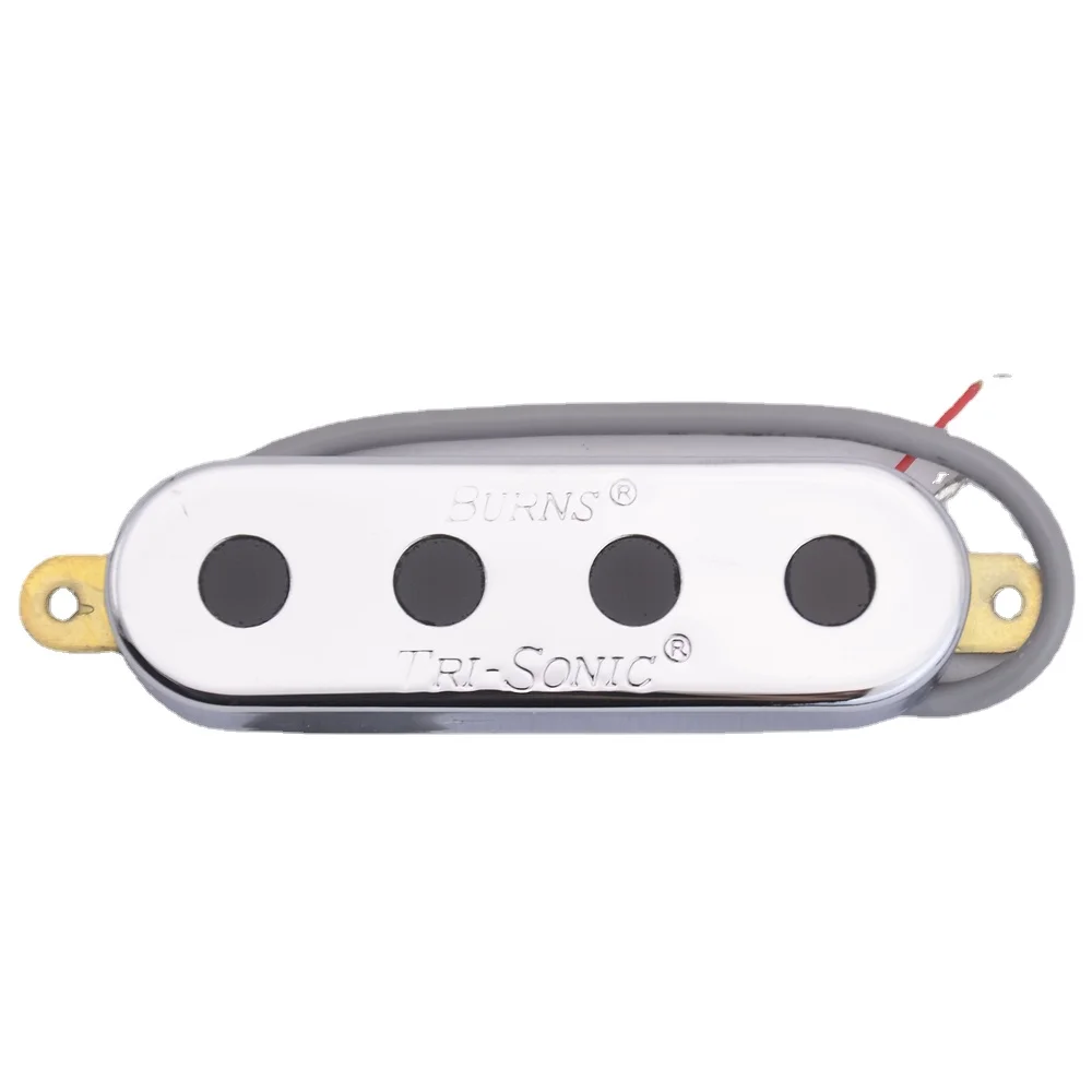 

Genuine Burns Tri-Sonic Single Alnico Pickups for Electric Bass Guitar, Original, 1 Set, 4 Strings