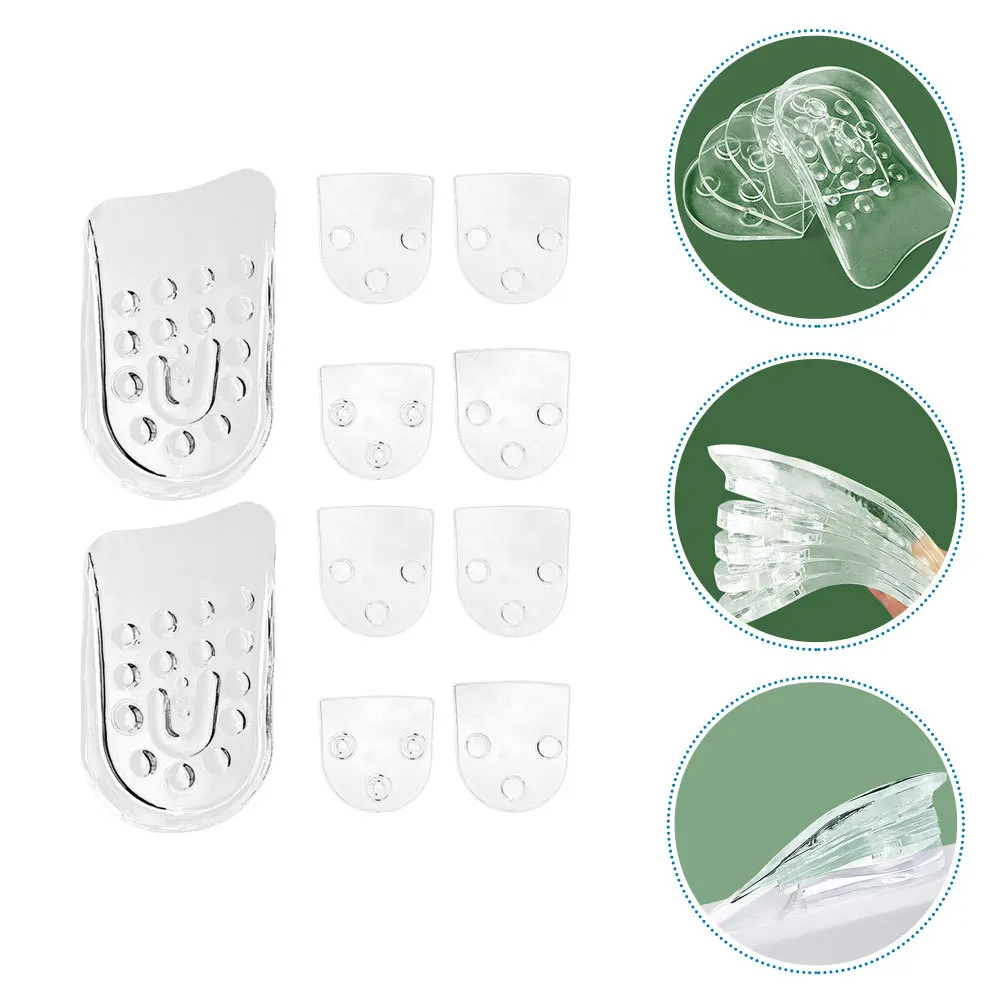 

Invisible Height Increase Insoles Adjustable Heel Lift Inserts Shockproof Breathable Foot Care Tool Gel Shoe Inserts Heel