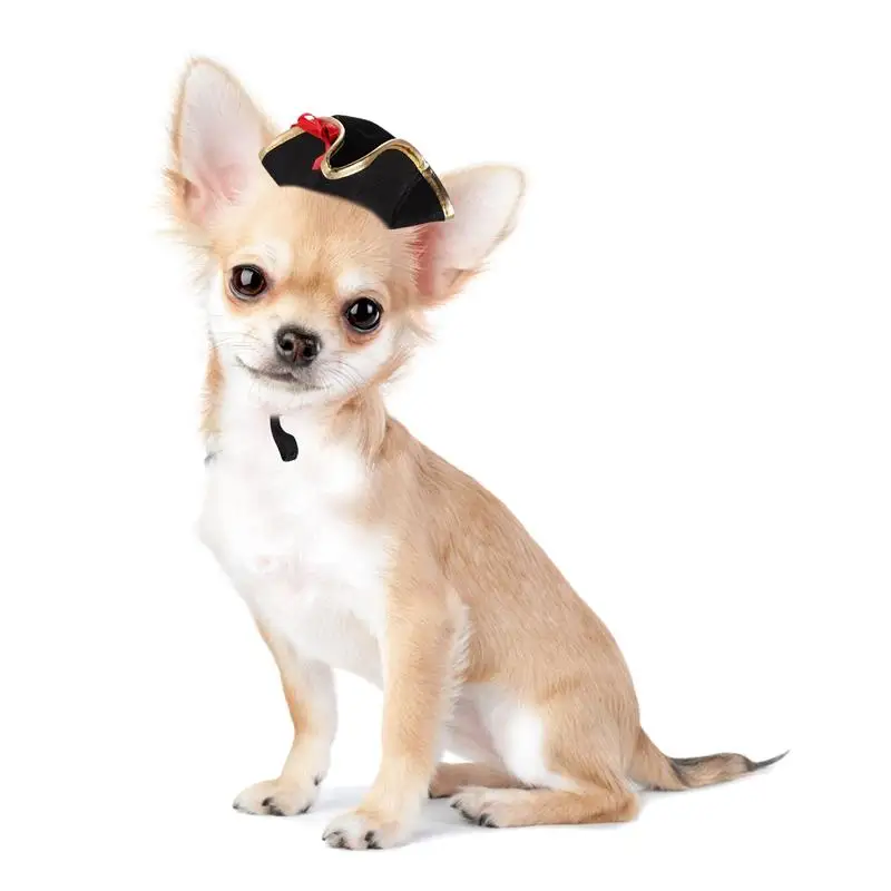 Gorros para exteriores, sombrero de pirata para fiesta de pirata, sombrero de pirata para gato, sombrero de Cosplay de pirata, sombrero para perro, sombrero para mascota para decoración, gato, gatito, perro