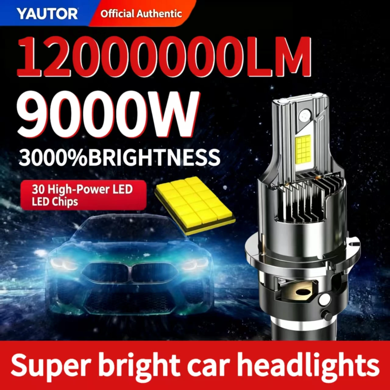 D2S/R Ultra-Bright Laser Led Headlight D4S Universal Plug-In Type High-Brightness Spotlight Modified Integrated High and Low Beam Headlight