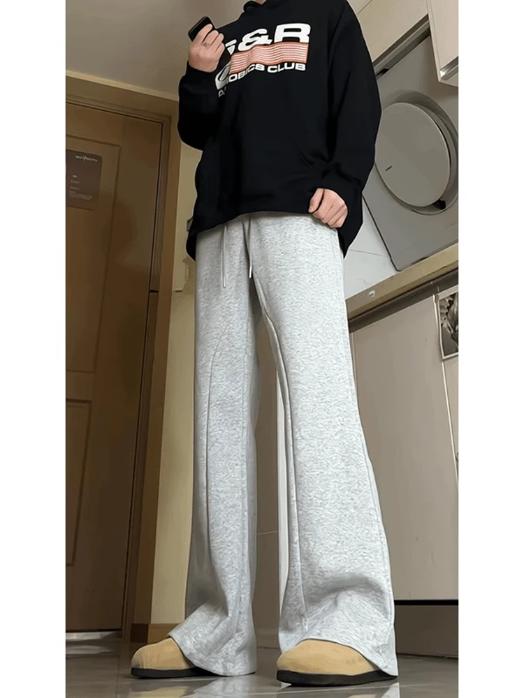 

Cleanfit American Retro Floral ey Patchwork Straight Leg Pants Men's Spring Autumn Casual Trousers Youth Vitali Sle