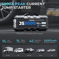 Manufacturer TOPDON JumpSurge3000 Js3000 Power Bank Jump Starter Jumpstarter 3000A Car Jump Starter 2500A Peak 24800Mah 12V