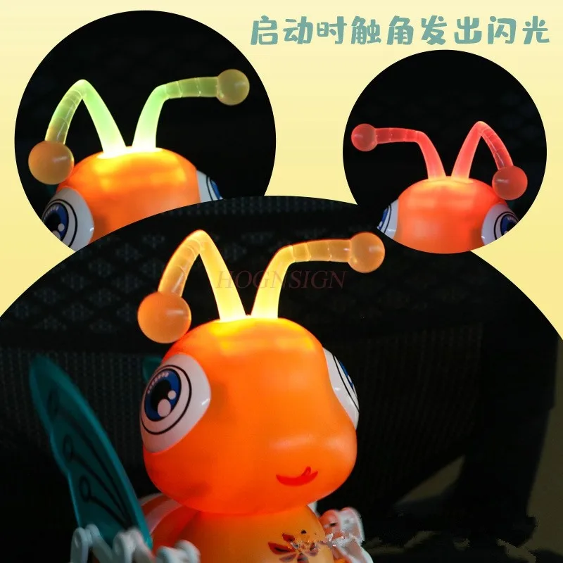 New Creative Electric Bee Toy Car Children's Baby Light Music Universal Car Kindergarten Gift