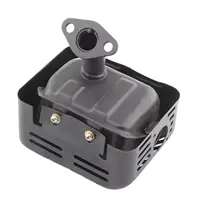 Conjunto de escape, tubo de escape con junta apta para Honda Gx160 Gx200 5.5HP, piezas de repuesto, fácil de instalar, duradero