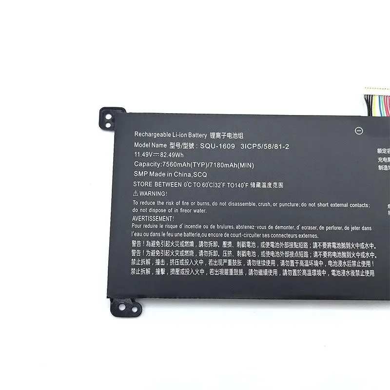 for Raytheon 911911MSQU-1609/1611/1710/1713/1714 Notebook Battery High Capacity Long Life Replacement