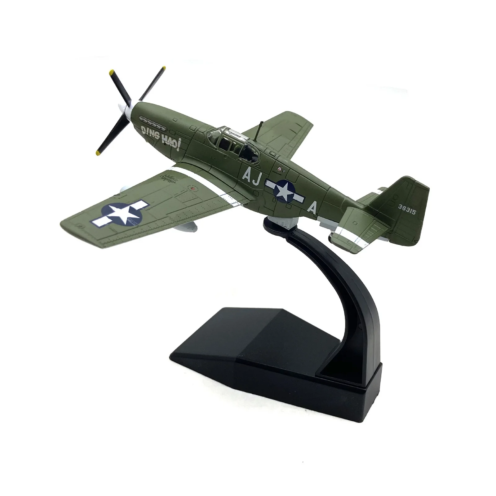 1 صندوق 1:72 مقياس العسكرية WW2 P-51B موستانج مقاتلة سبيكة طائرة نموذج طائرة مع عرض موقف حلية هوبي هدية #4