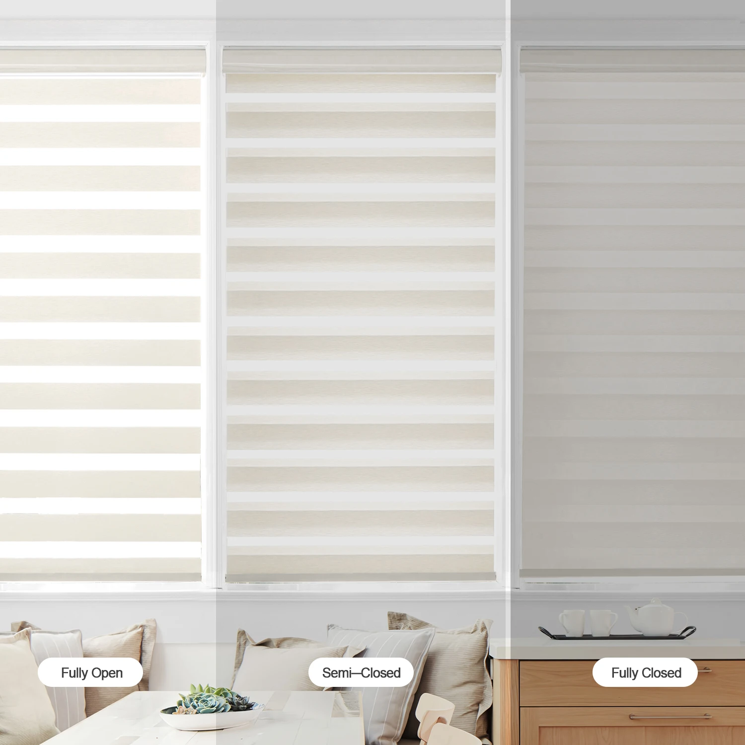 Custom Made Home Decor Items Zebra Blinds for Window Whosale Automatic Motorized Window Blinds Home Company Hotel Window Shades