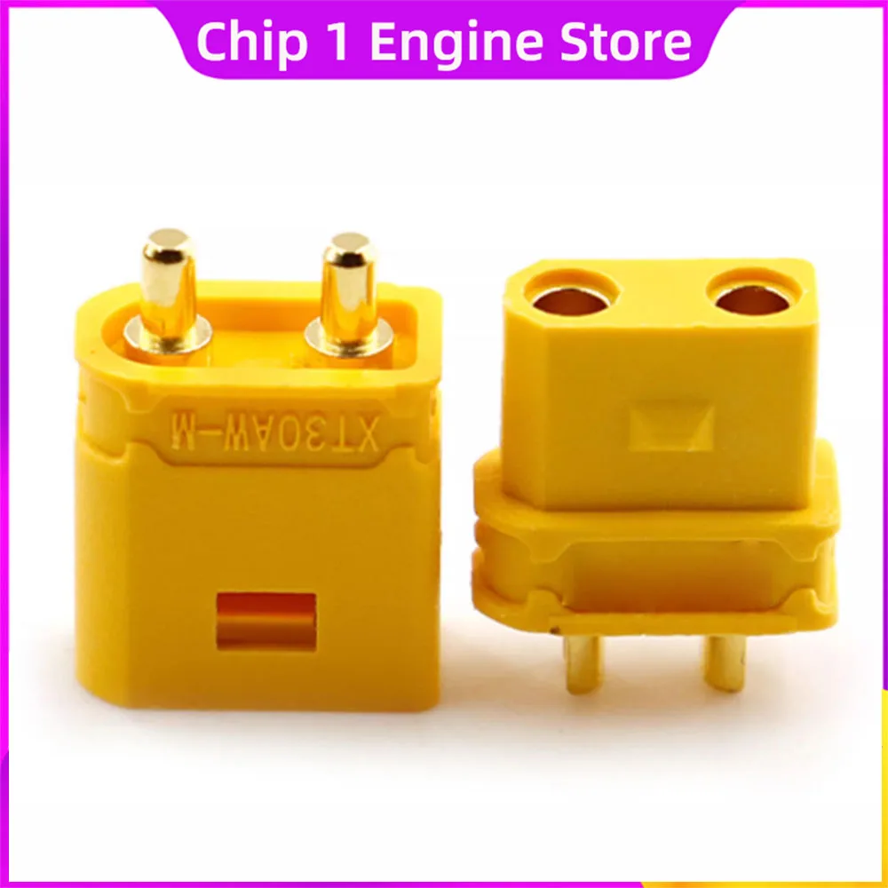 10PCS XT30AW-M XT30UW-F Waterproof Plug with Lock Buckle XT30AW Male XT30UW Female Connector For RC Aircraft FPV For  Amass